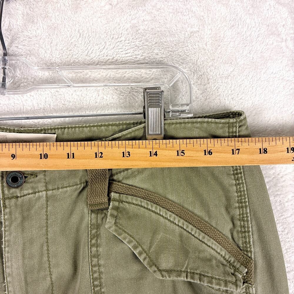 VTG Gap Cargo Pant Men 34x34 Olive Drab Military Baggy M65 Paratrooper Baggy Y2K - Picture 11 of 13
